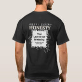 QR - "HONESTY - FLOWERS" - What I Expect Tシャツ (裏面)
