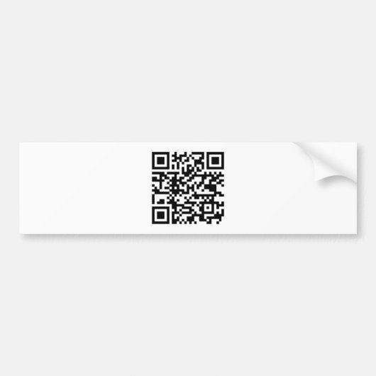 QR Kode バンパーステッカー (正面)