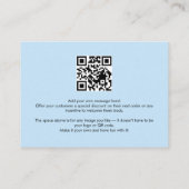 QR Logo Minimal Thank You Note Card エンクロージャーカード (裏面)