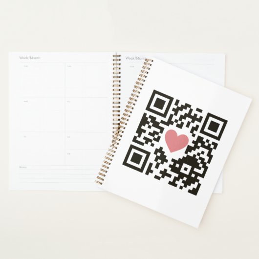 QR Love Code プランナー手帳 (ディスプレー)