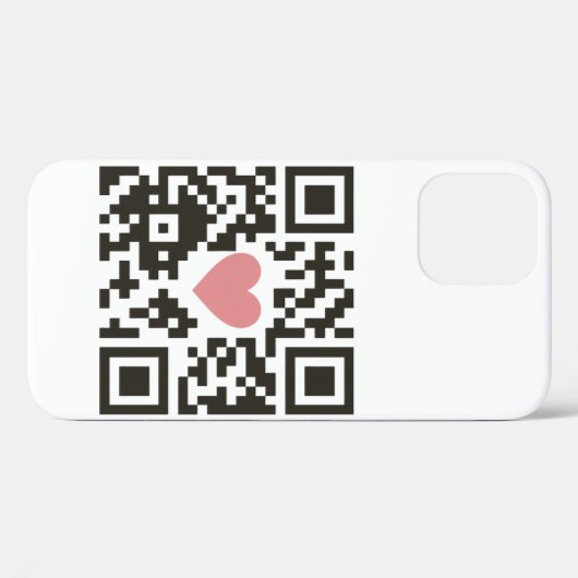 QR Love Code Case-Mate iPhoneケース (裏面 (横))