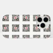 QR Love Code Case-Mate iPhoneケース (裏面 (横))