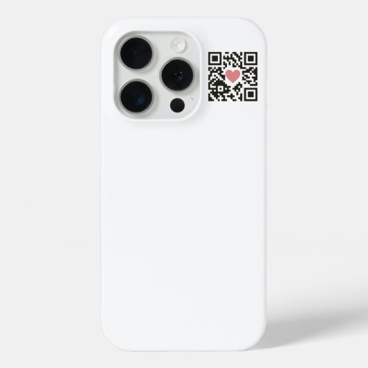 QR Love Code Case-Mate iPhoneケース (裏面)