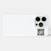 QR Love Code Case-Mate iPhoneケース (裏面 (横))