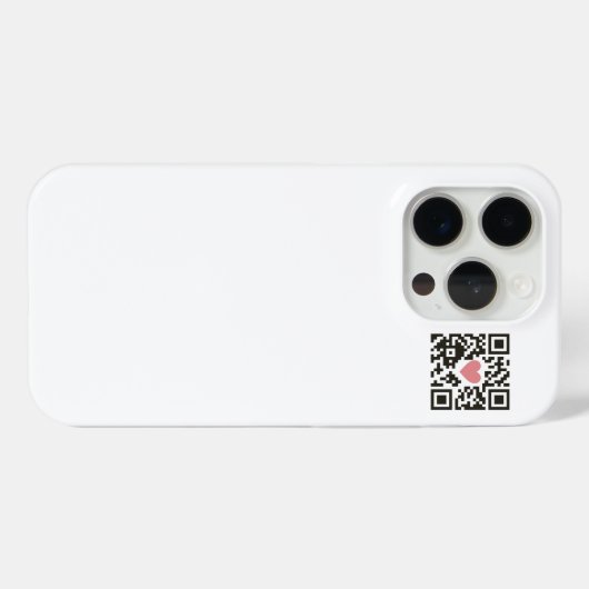 QR Love Code Case-Mate iPhoneケース (裏面 (横))
