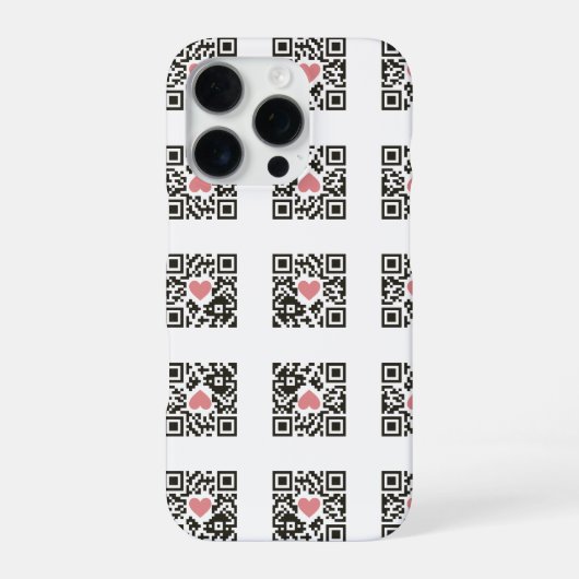QR Love Code iPhoneケース (裏面)