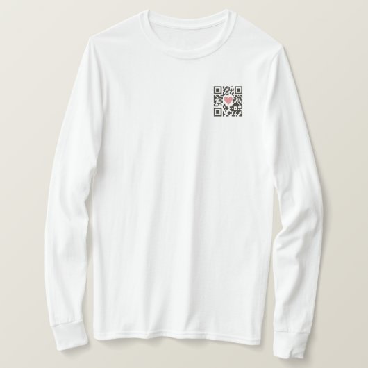 QR Love Code Tシャツ (デザイン正面)