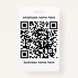 QR Name Badge バッジ