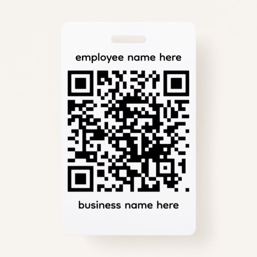 QR Name Badge バッジ (正面)