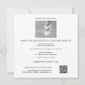 *~* QR RSVP AR12フローラダウン結婚ス 招待状 (裏面)