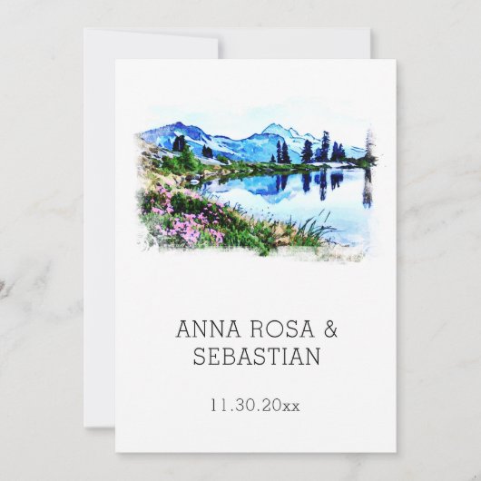 *~* QR RSVP Florence Italy Firenze AP19 結婚's 招待状 (正面)