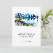 *~* QR RSVP Florence Italy Firenze AP19 結婚's 招待状 (スタンド正面)