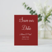 QR Save Our Date フォトネーム 日付 黒白追加 セーブザデート (スタンド正面)