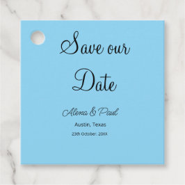 QR Save Our Date フォトネーム 日付 黒白追加 フェイバータグ