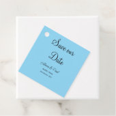 QR Save Our Date フォトネーム 日付 黒白追加 フェイバータグ (インサイチュ)