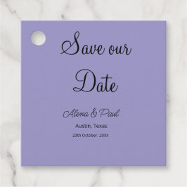 QR Save Our Date フォトネーム 日付 黒白 フェイバータグ