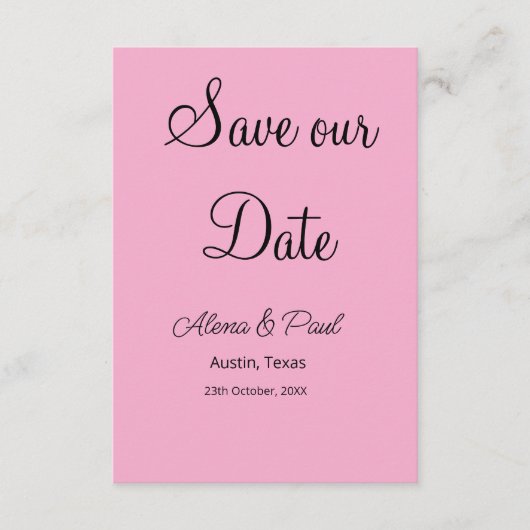 QR Save Our Date フォトネーム 日付 黒 白 エンクロージャーカード (正面)