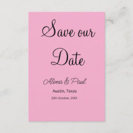 QR Save Our Date フォトネーム 日付 黒 白 エンクロージャーカード