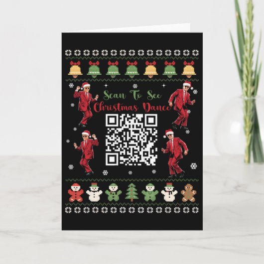 Qr Trump Dance Code President Dance Code Christmas カード (正面)