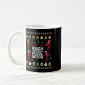 Qr Trump Dance Code President Dance Code Christmas コーヒーマグカップ (左)
