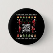 Qr Trump Dance Code President Dance Code Christmas 缶バッジ (正面)