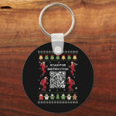 Qr Trump Dance Code President Scan For Instruction キーホルダー (正面)