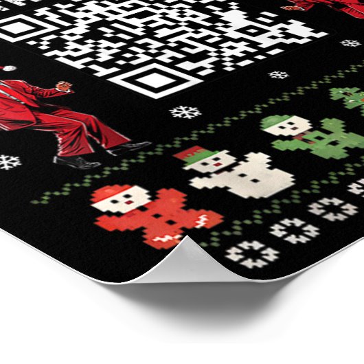 Qr Trump Dance Code President Scan For Instruction ポスター (角)