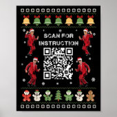Qr Trump Dance Code President Scan For Instruction ポスター (正面)