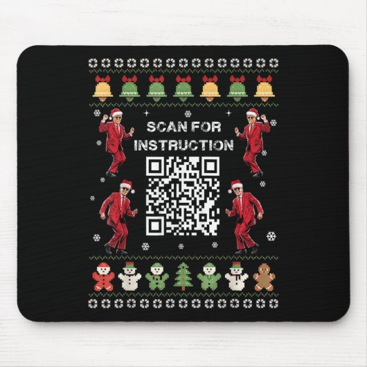 Qr Trump Dance Code President Scan For Instruction マウスパッド (正面)
