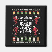 Qr Trump Dance Code President Scan For Instruction マグネット (正面)