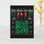 Qr Trump Dance Code Santa Trump Make Christmas Gre カード (黄色い花)