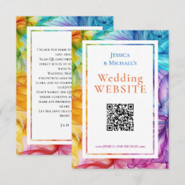 QR +❤️ Webサイトアドレス付きEthereal開花 エンクロージャーカード