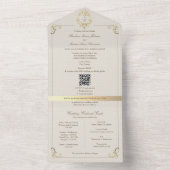 QR Wedding Weekend Guide オールインワン招待状 (内側)