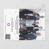 QRCODEカレン企業のダービジネス会社のロゴ シーズンポストカード (裏面)