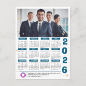 QRCODEカレン企業のダービジネス会社のロゴ シーズンポストカード (正面)