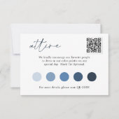 QRCodeコンテンポラリーのCACHUMENT結婚テンプレートのスクリプト 招待状 (正面)