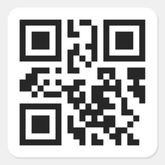 QrCodeステッカー スクエアシール (正面)