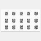 QRcodeラベルのシール ラベル (シート)