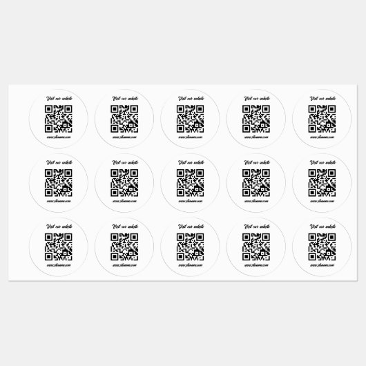 QRcodeラベルのシール ラベル (シート)