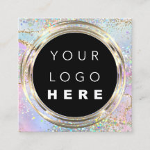 QRCodeロゴオンラインショップフレーム金ゴールドホログラフィック