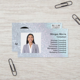 QRCodeロゴフォトプロフェッショナル会社企業の 名刺