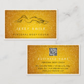 QRCodeロゴ体スカルプトマッサージオ気にレンジ 名刺 (正面/裏面)