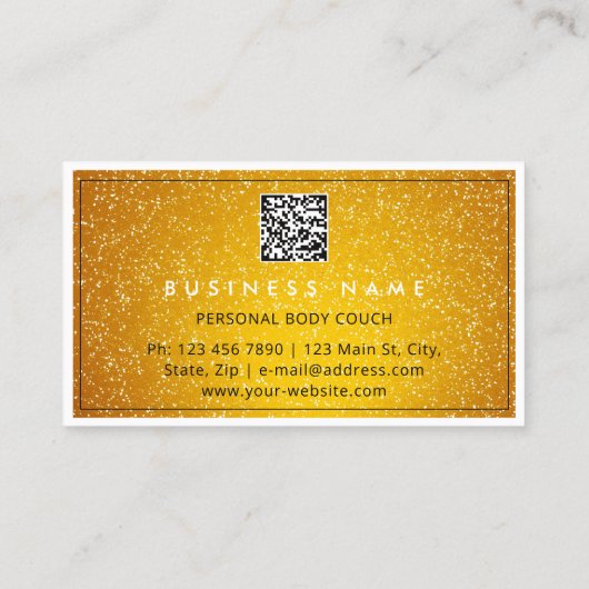 QRCodeロゴ体スカルプトマッサージオ気にレンジ 名刺 (裏面)