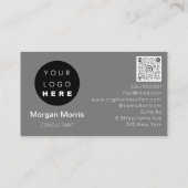 QRCodeロゴ写真プロフェッショナル会社Co-worker 名刺 (裏面)