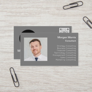 QRCodeロゴ写真プロフェッショナル会社Co-worker 名刺