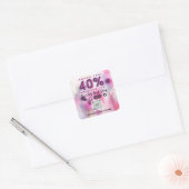 QRCODEロ感謝していゴ割引コードフローラ40%オフ スクエアシール (封筒)