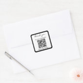 QrcOde購入白黒 スクエアシール (封筒)