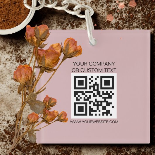 QRcode黒社名,カスタム文字,ウェブサイト キーホルダー