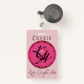 QRcode 数々の for-purpose バッジ (正面リトラクタブル付き)