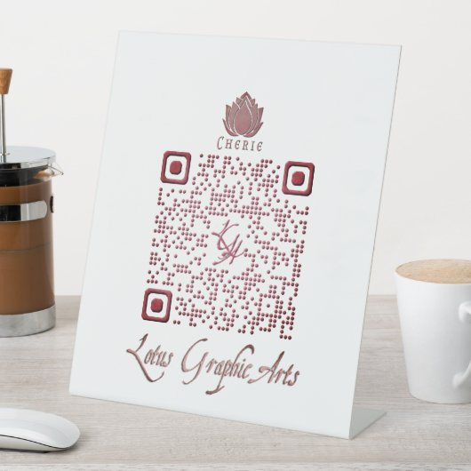 QRcode 数々の for-purpose 台座サイン (インサイチュ)